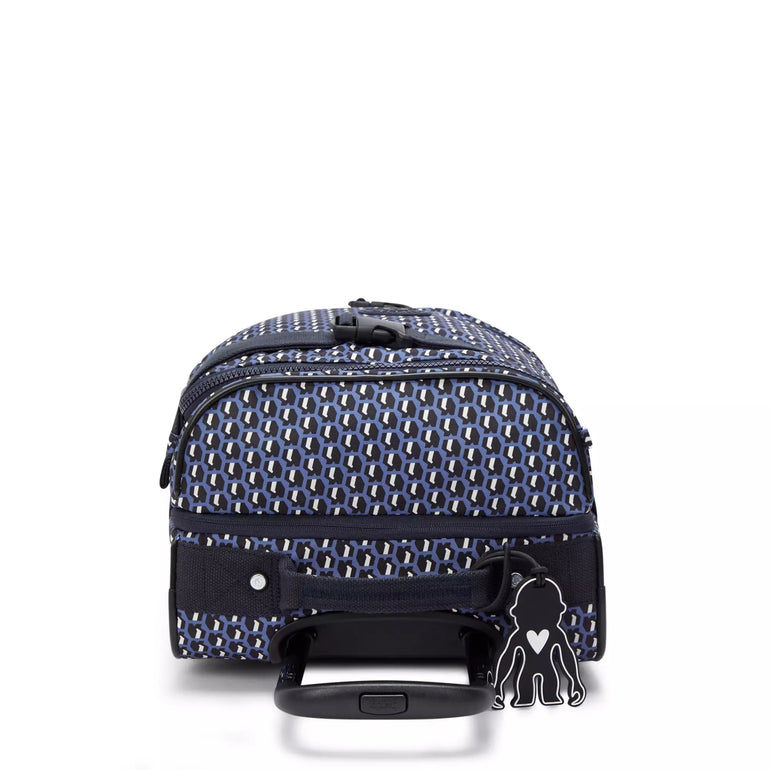 Kipling Aviana Petit sac de voyage imprimé à roulettes - 3D K Blue