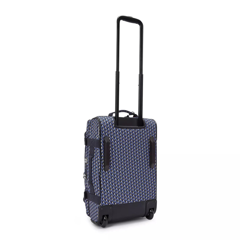 Kipling Aviana Petit sac de voyage imprimé à roulettes - 3D K Blue