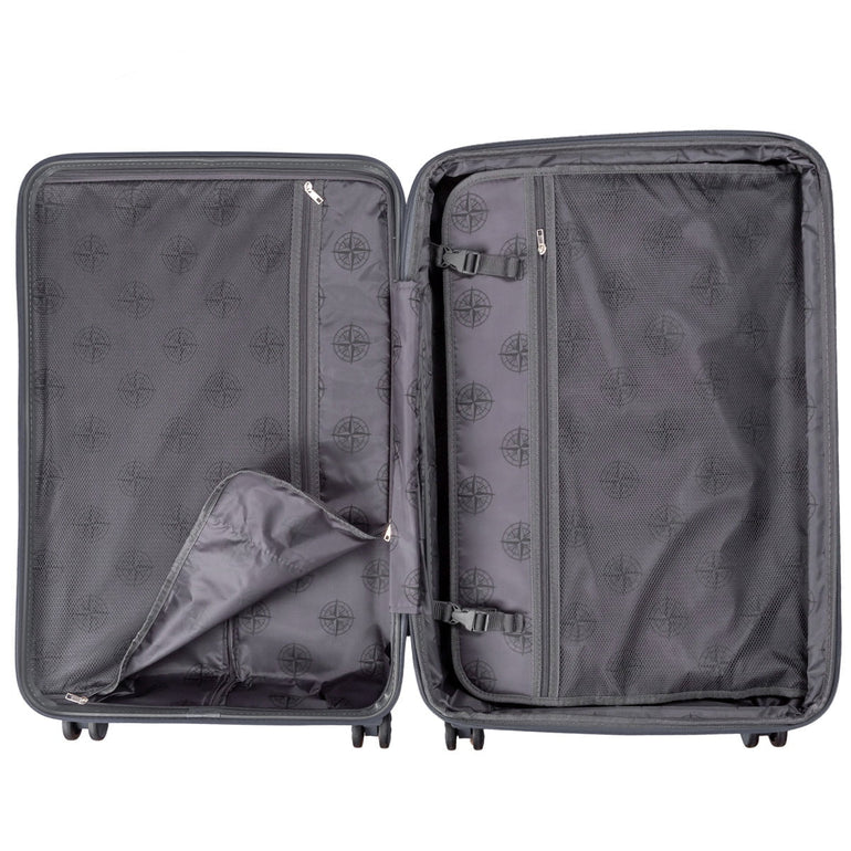 Explorer Destinations Expandable 2-Piece Luggage Set (Carry-On & Medium)