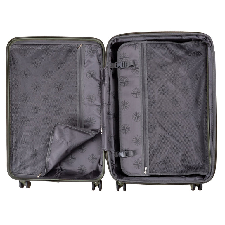 Explorer Destinations Expandable 2-Piece Luggage Set (Carry-On & Medium)