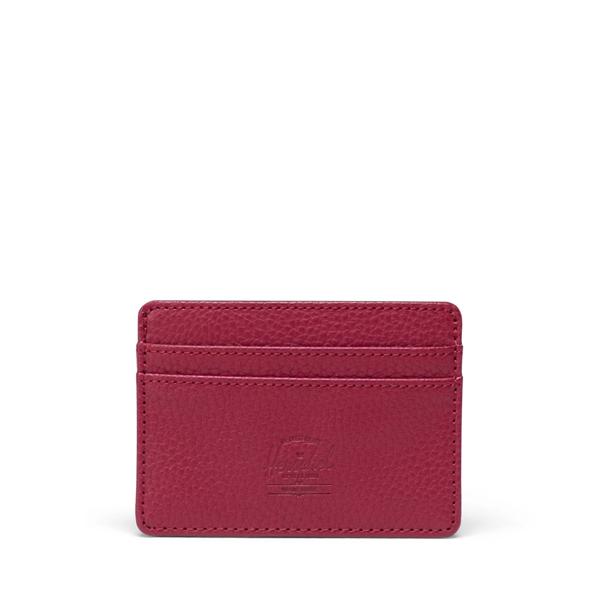 Herschel Charlie Cardholder Vegan Leather - Cherry Red