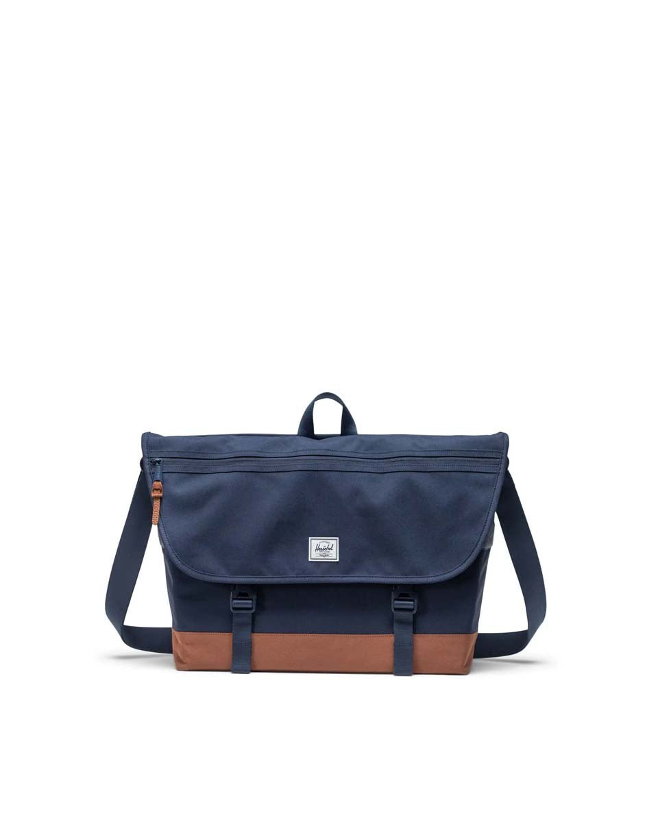 Herschel Cove Sac messager - Navy/Saddle Brown