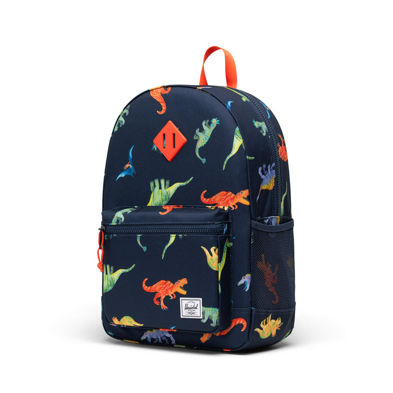 Herschel Heritage Youth Backpack - Watercolour Dinos Darkest Navy