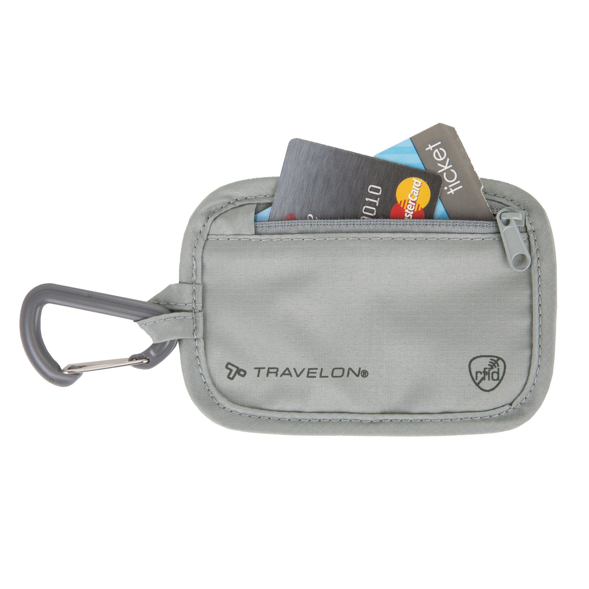 Travelon Pochette de rangement avec pince de blocage RFID