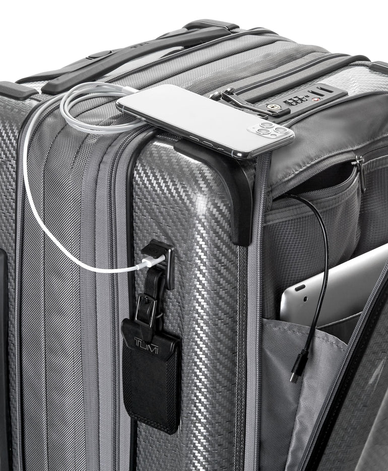 Tumi Tegra-Lite Bagage de cabine extensible à quatre roues avec poche avant pour voyage international