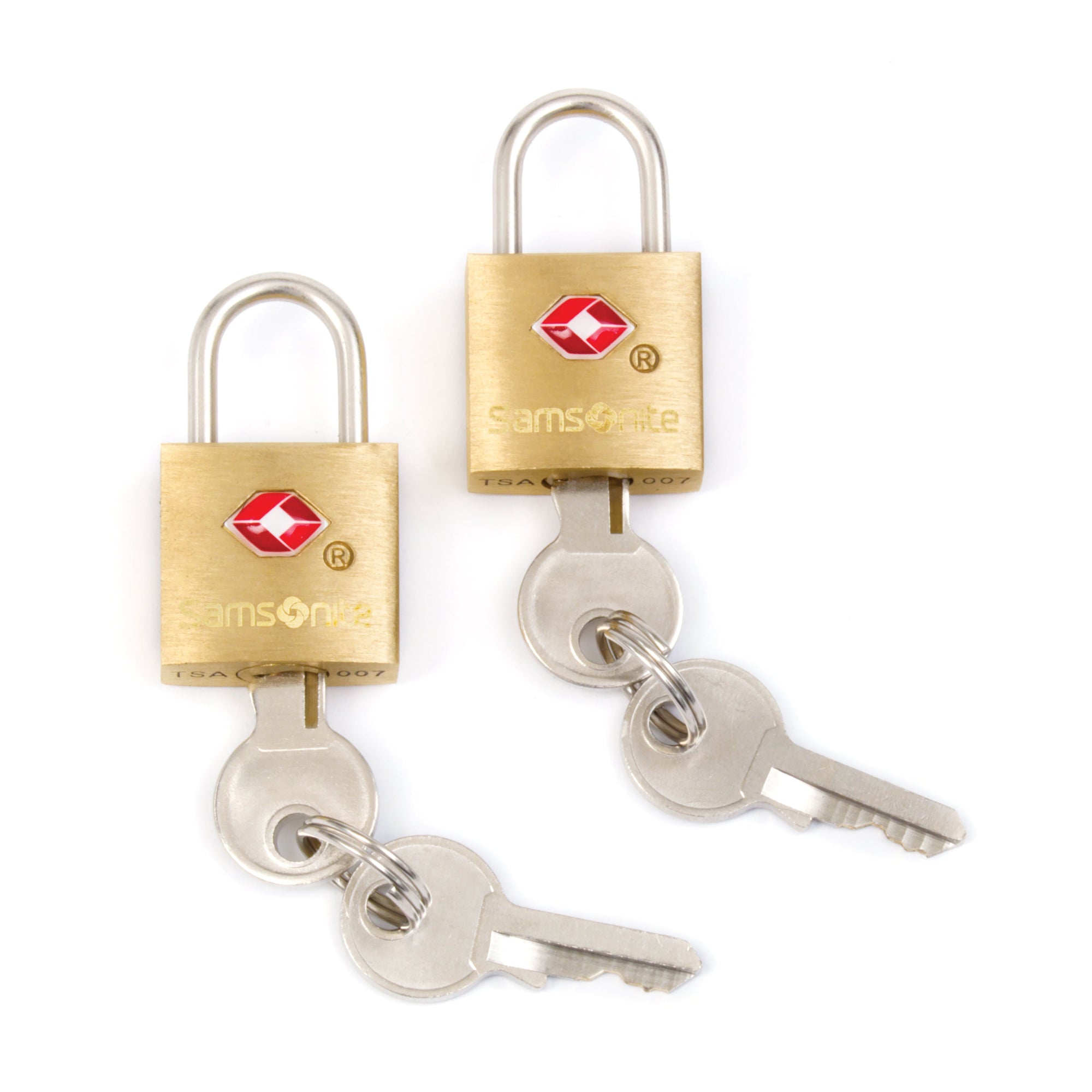 Samsonite Ensemble de 2 cadenas TSA en laiton avec clé