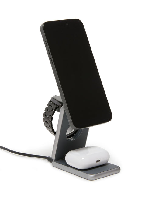 Tumi Chargeur sans fil magnétique pliable 3-en-1 pour appareils électroniques