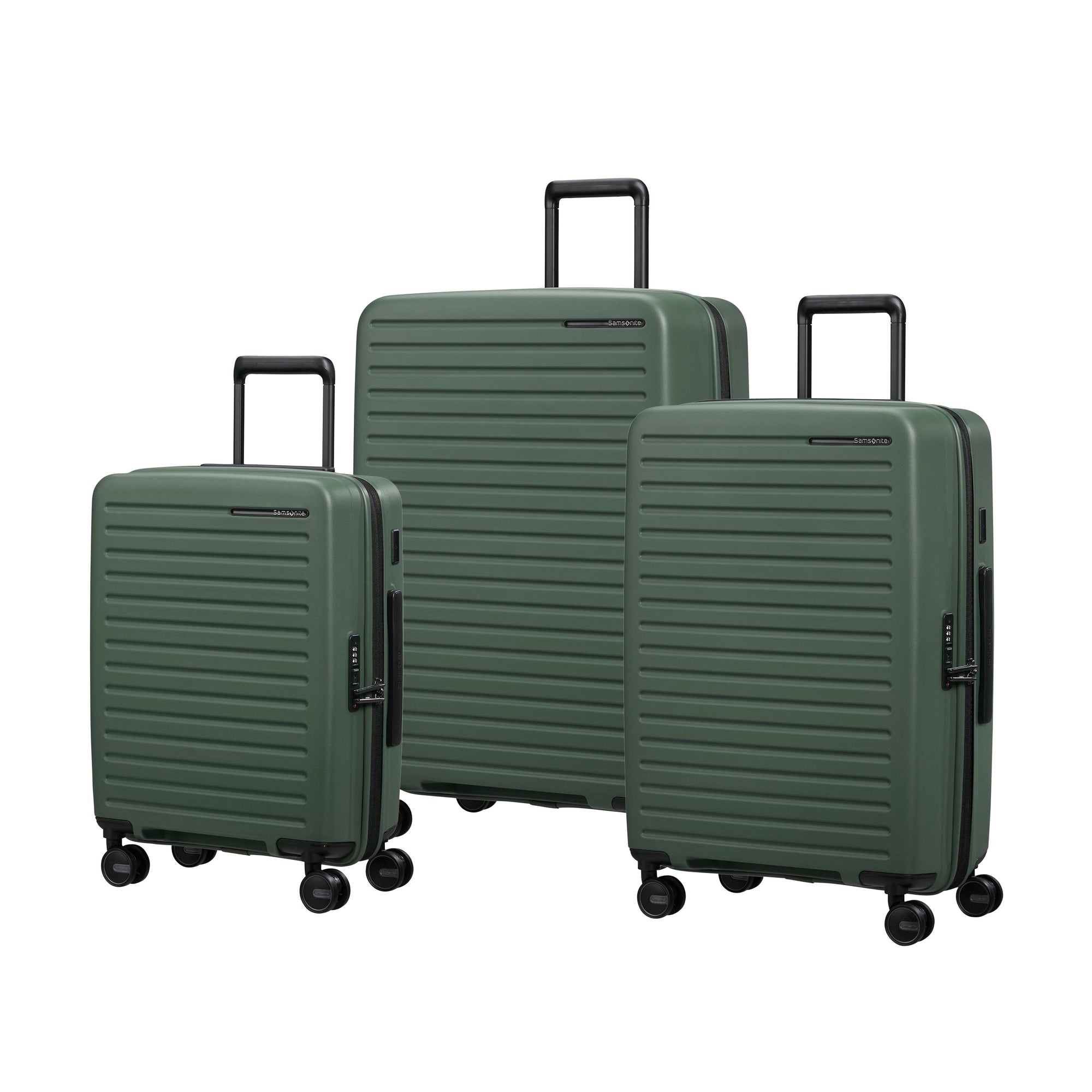Samsonite Restackd Ensemble de valises empilables extensibles à roulettes de 3 pièces
