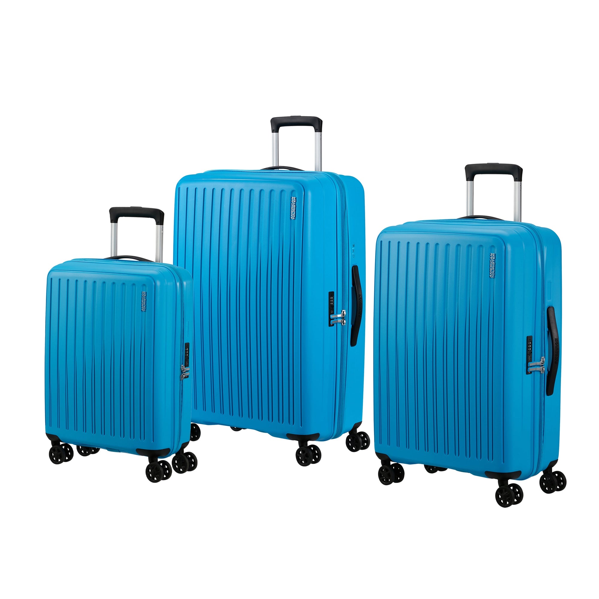 American Tourister Rejoy Ensemble de 3 valises extensibles à roulettes