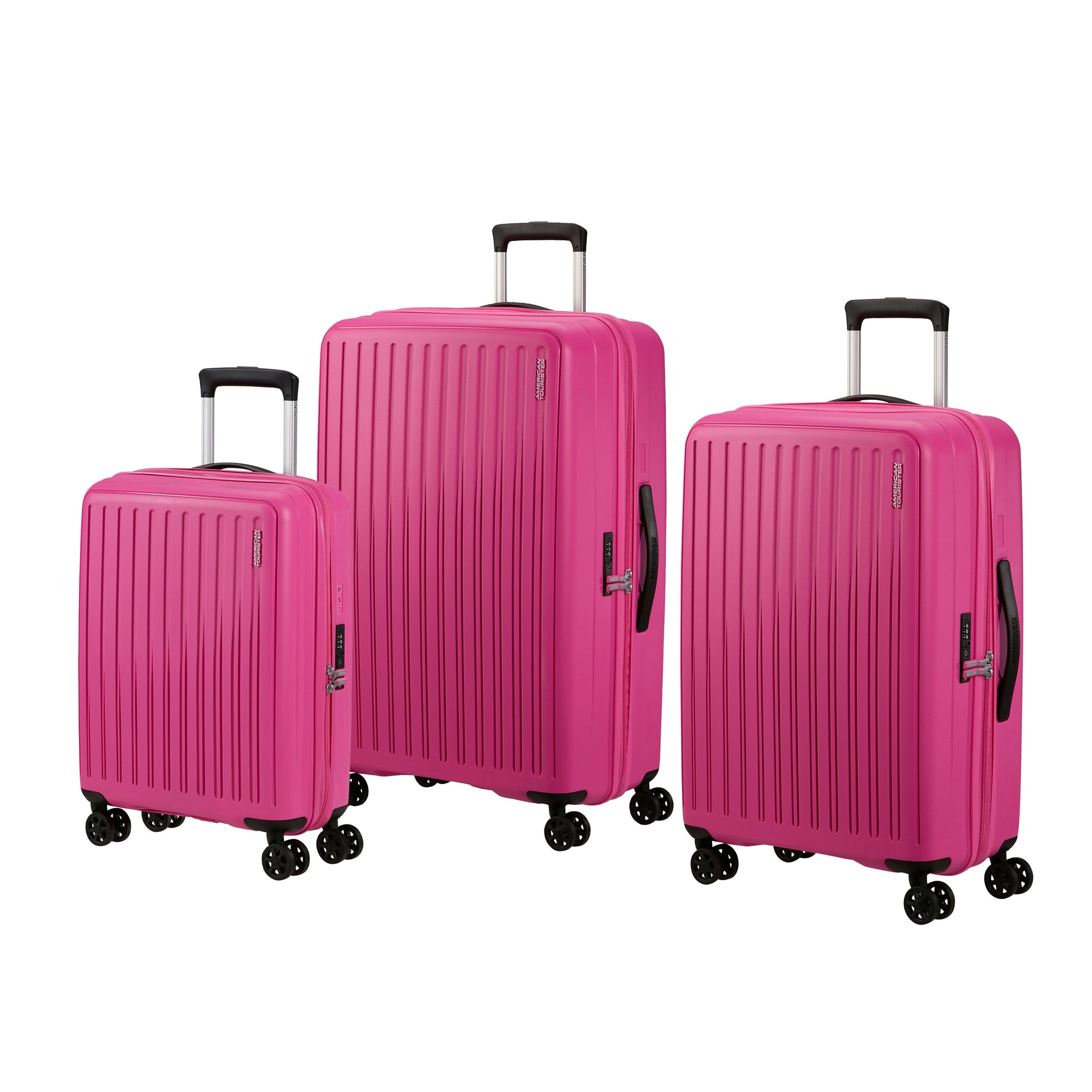 American Tourister Rejoy Ensemble de 3 valises extensibles à roulettes
