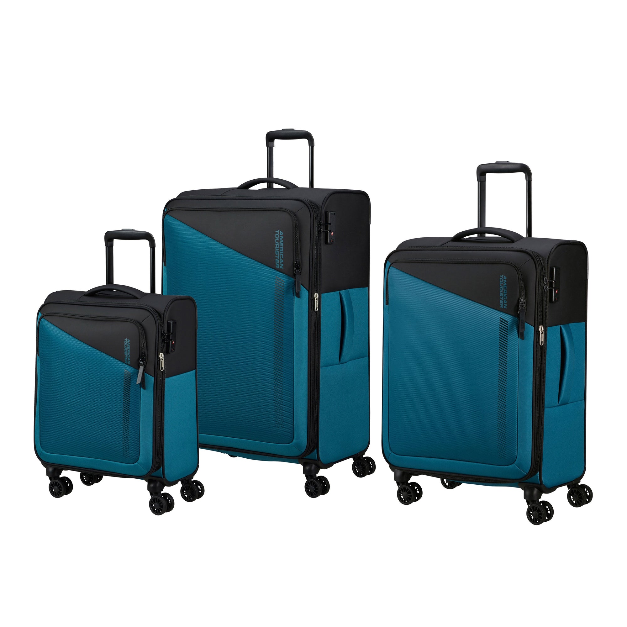 American Tourister Daring Dash Ensemble de 3 valises à roulettes extensibles