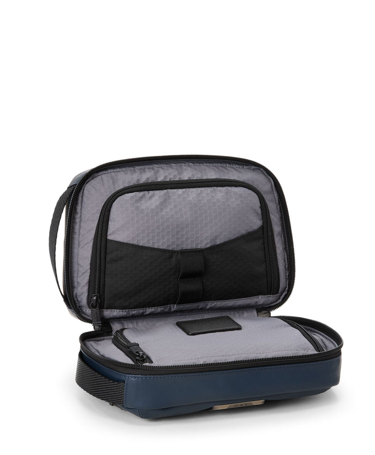 Tumi Alpha Bravo Response Travel Kit - Navy Coated Canvas