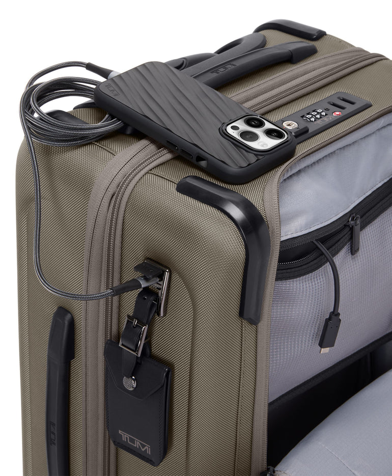 Tumi Alpha Dual Access Expandable Carry-On Luggage - Grey Alloy