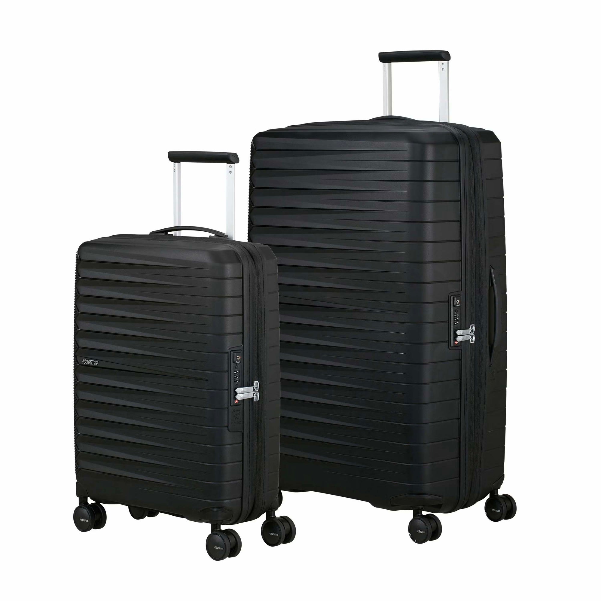 American Tourister Fastforward Ensemble de 2 valises imbriquées extensibles à roulettes pivotantes (valise à main et grande)