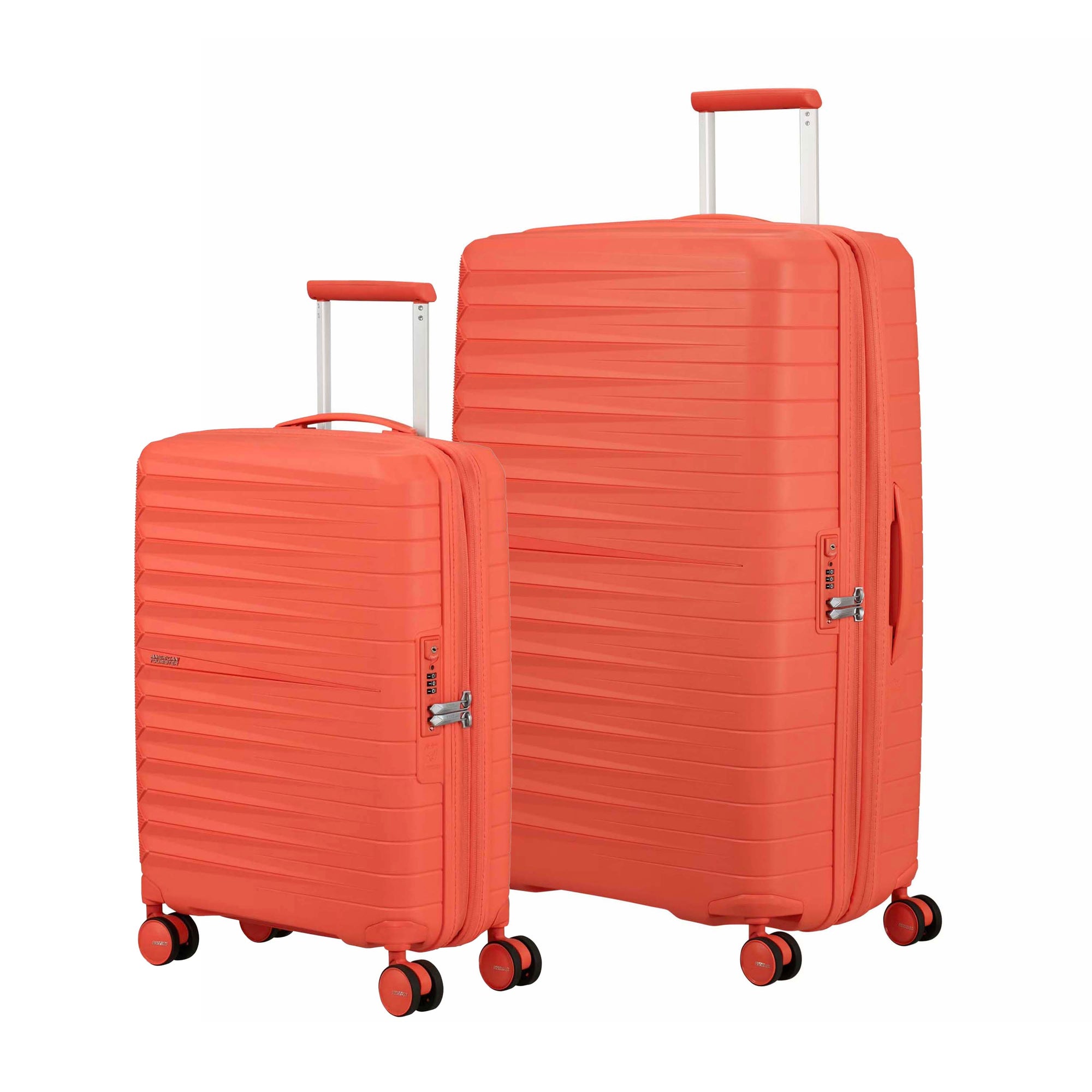 American Tourister Fastforward Ensemble de 2 valises imbriquées extensibles à roulettes pivotantes (valise à main et grande)