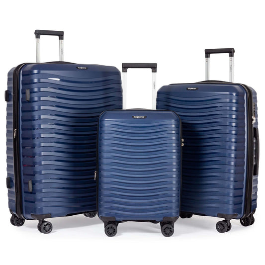 Explorer Wave ensemble de 3 valises extensibles
