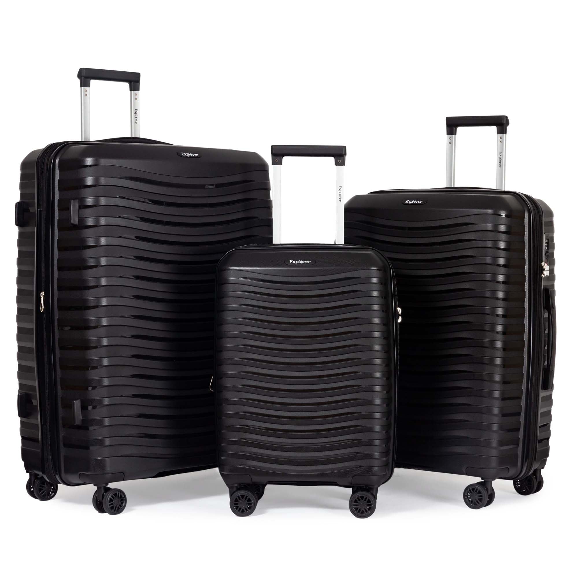 Explorer Wave ensemble de 3 valises extensibles