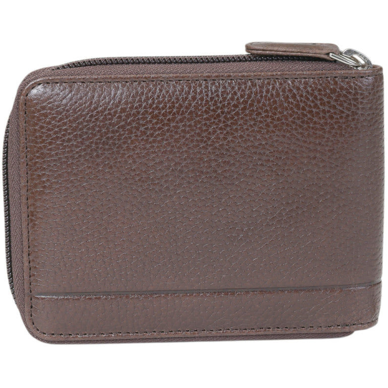 Mancini Fifth Avenue RFID Zippered Billfold with Removable Passcase