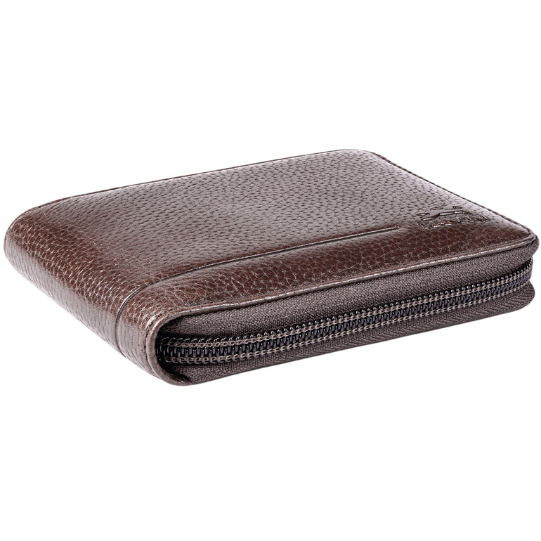 Mancini Fifth Avenue RFID Zippered Billfold with Removable Passcase