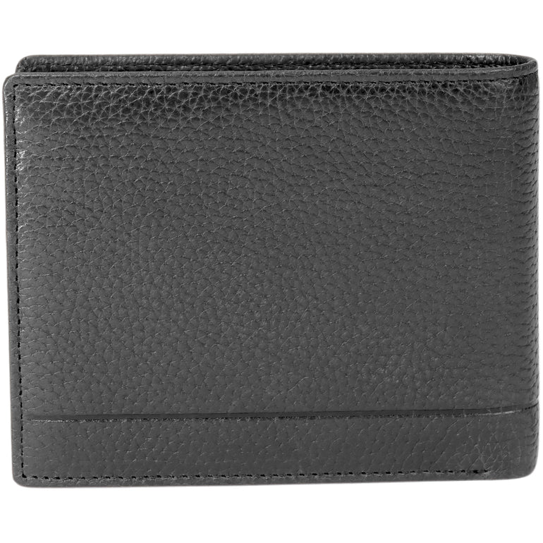Mancini Fifth Avenue RFID Secure Center Wing Wallet with Coin Pocket