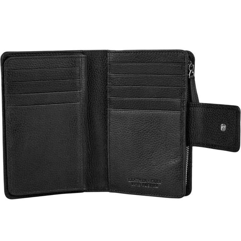 Mancini Fifth Avenue RFID Secure Medium Clutch Wallet