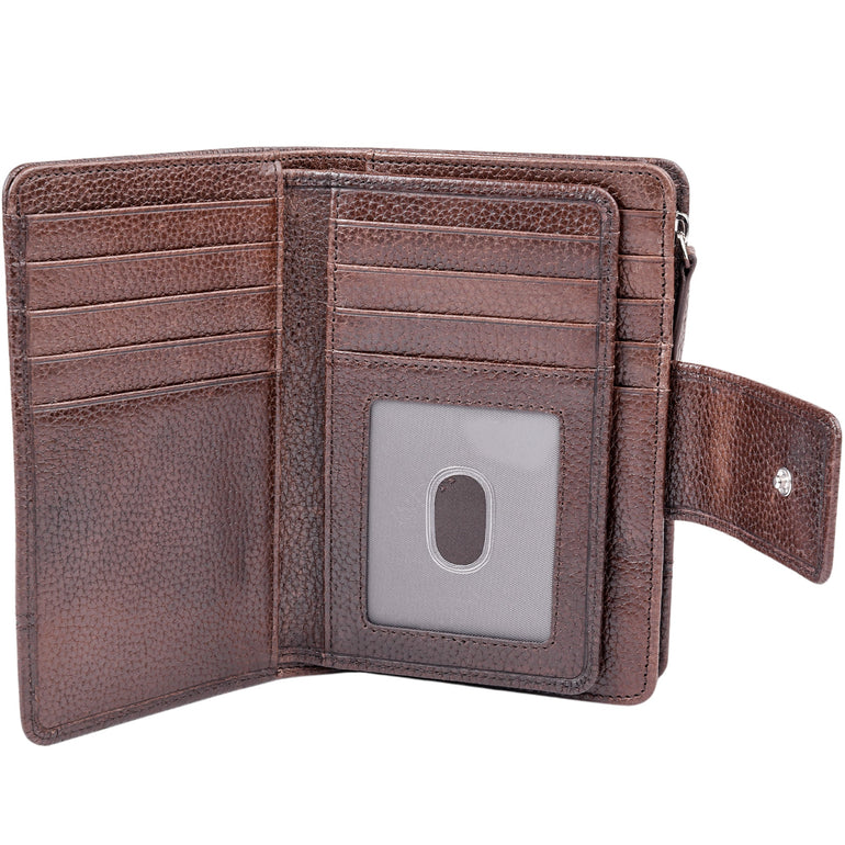 Mancini Fifth Avenue RFID Secure Medium Clutch Wallet