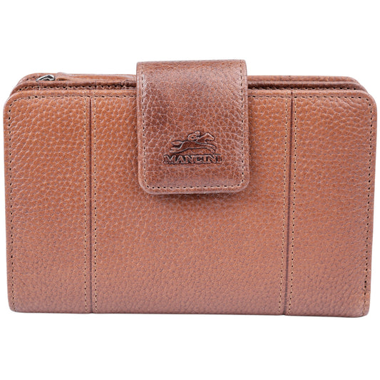 Mancini Fifth Avenue RFID Secure Medium Clutch Wallet