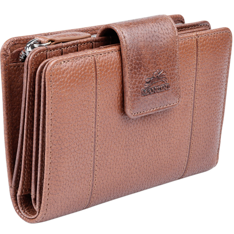 Mancini Fifth Avenue RFID Secure Medium Clutch Wallet