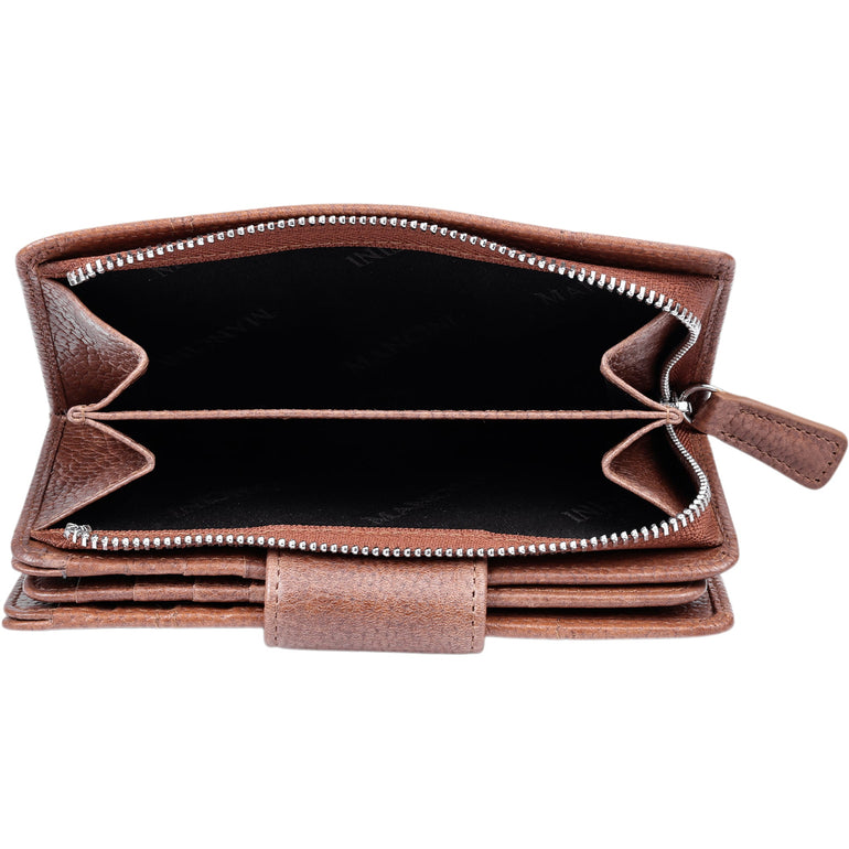 Mancini Fifth Avenue RFID Secure Medium Clutch Wallet