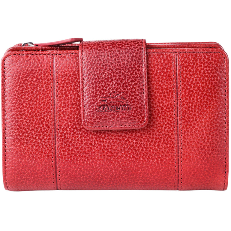 Mancini Fifth Avenue RFID Secure Medium Clutch Wallet