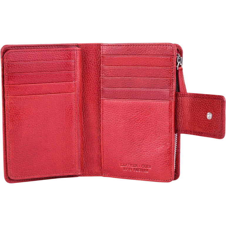 Mancini Fifth Avenue RFID Secure Medium Clutch Wallet