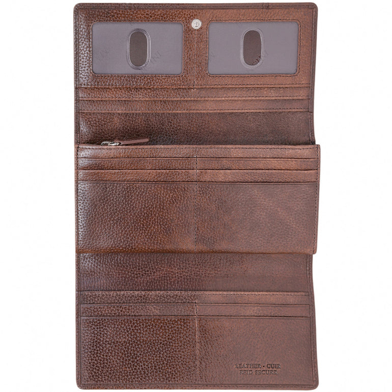 Mancini Fifth Avenue RFID Secure Trifold Wallet