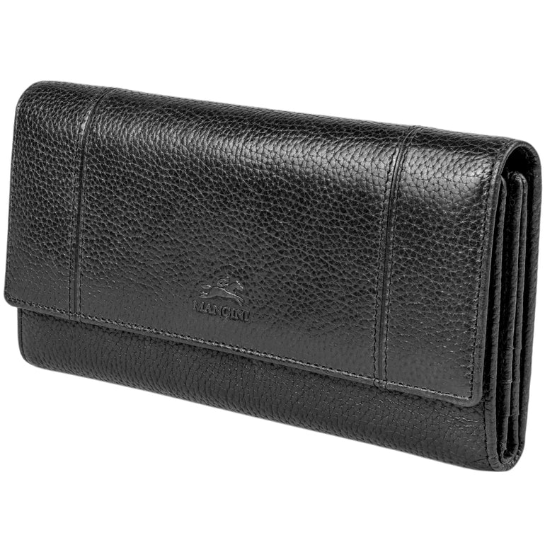 Mancini Fifth Avenue RFID Secure Quad Fold Wallet