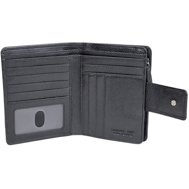 Mancini Fifth Avenue RFID Secure Medium Clutch Wallet