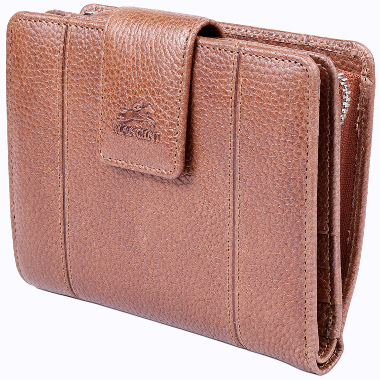 Mancini Fifth Avenue RFID Secure Medium Clutch Wallet