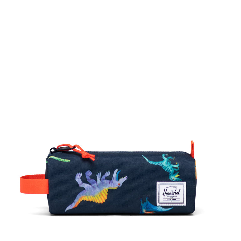 Herschel Settlement Pencil Case Little Herschel - Watercolour Dinos Darkest Navy