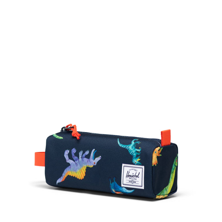 Herschel Settlement Pencil Case Little Herschel - Watercolour Dinos Darkest Navy