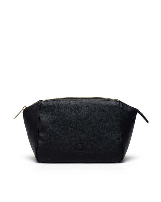 Herschel Milan Trousse de toilette en cuir végétalien - Noir
