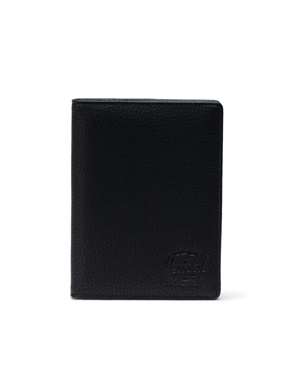 Herschel Raynor Porte-passeport en cuir végétalien - Noir