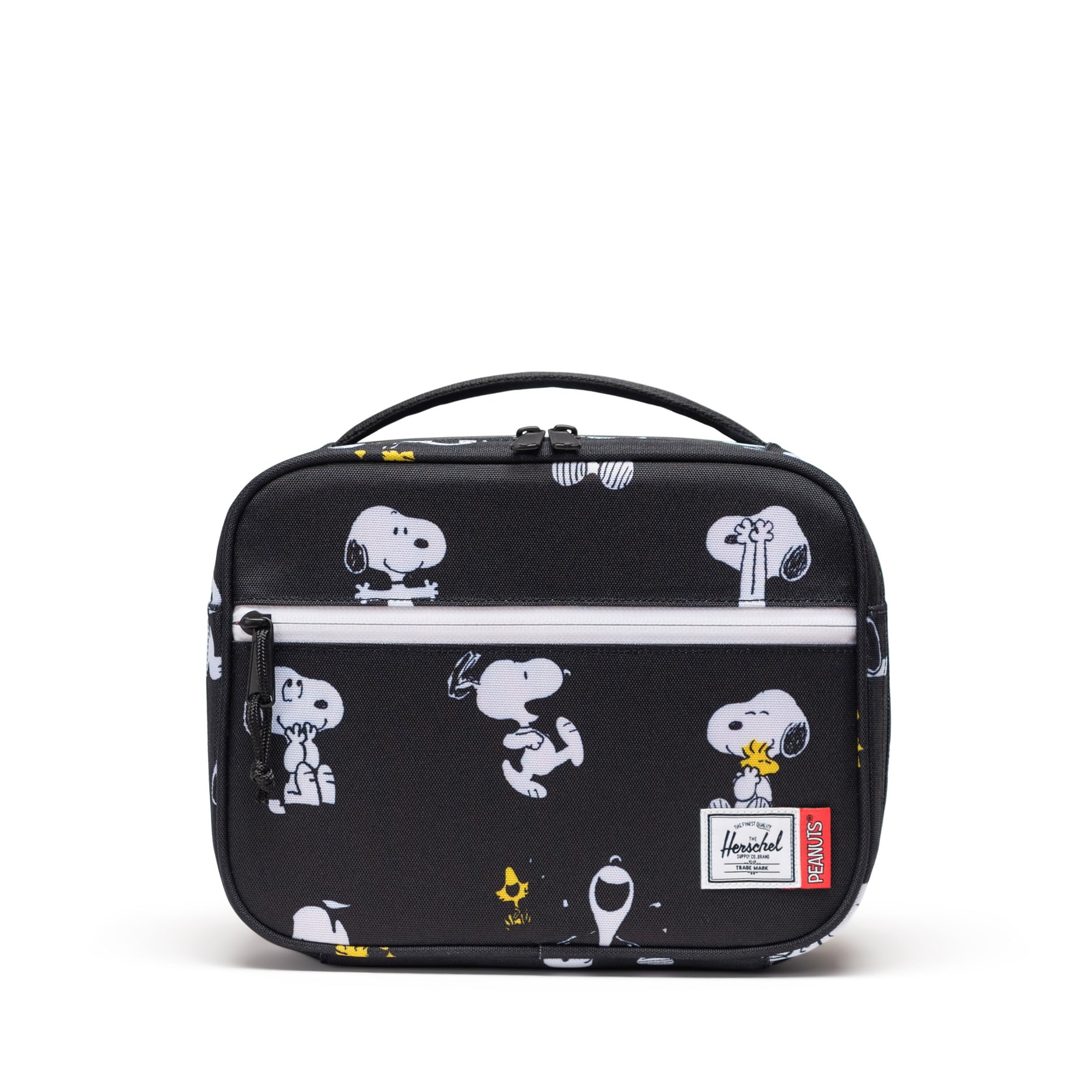 Herschel Peanuts Pop Quiz Lunch Box - Snoopy and Woodstock Black
