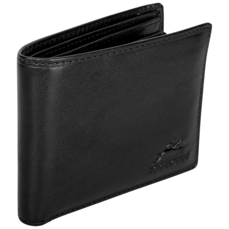 Mancini Pelle D’oro RFID Secure Center Wing Billfold