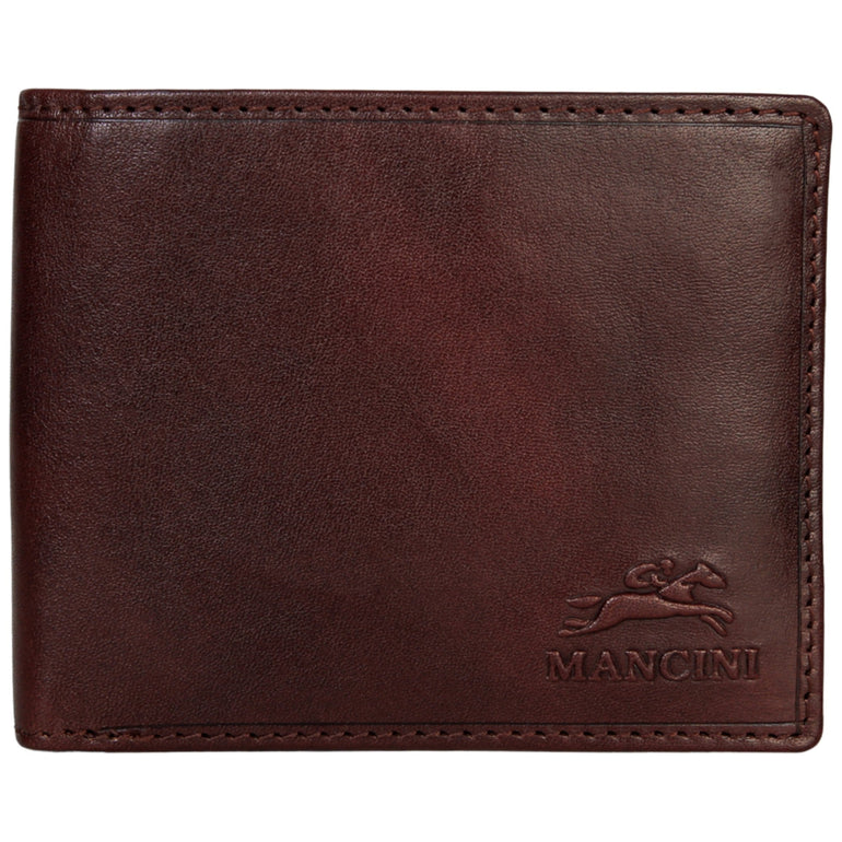 Mancini Pelle D’oro RFID Secure Left Wing Billfold