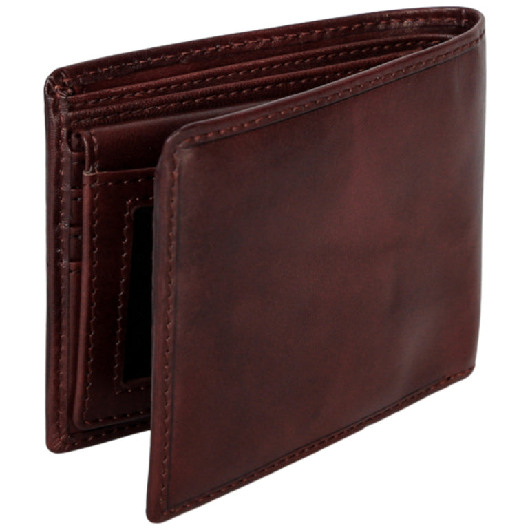 Mancini Pelle D’oro RFID Secure Left Wing Billfold