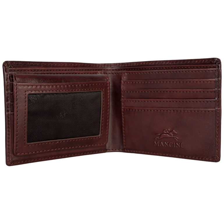 Mancini Pelle D’oro RFID Secure Left Wing Billfold