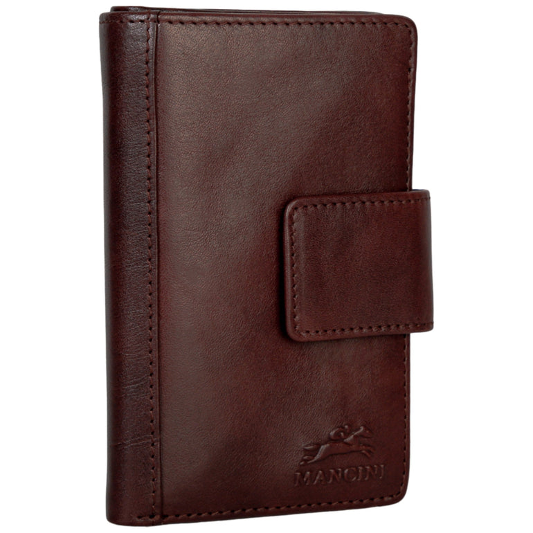 Mancini Pelle D’oro RFID Secure Medium Clutch Wallet