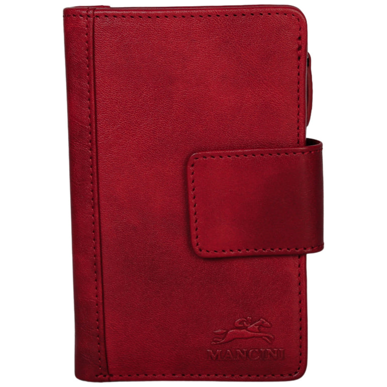 Mancini Pelle D’oro RFID Secure Medium Clutch Wallet