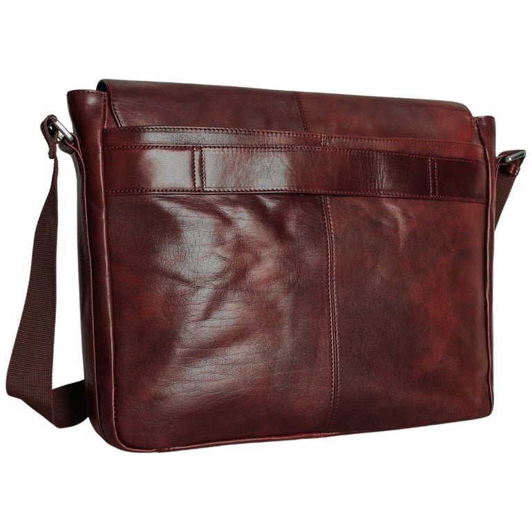 Mancini Pelle D’oro 15” Laptop / Tablet Messenger Bag