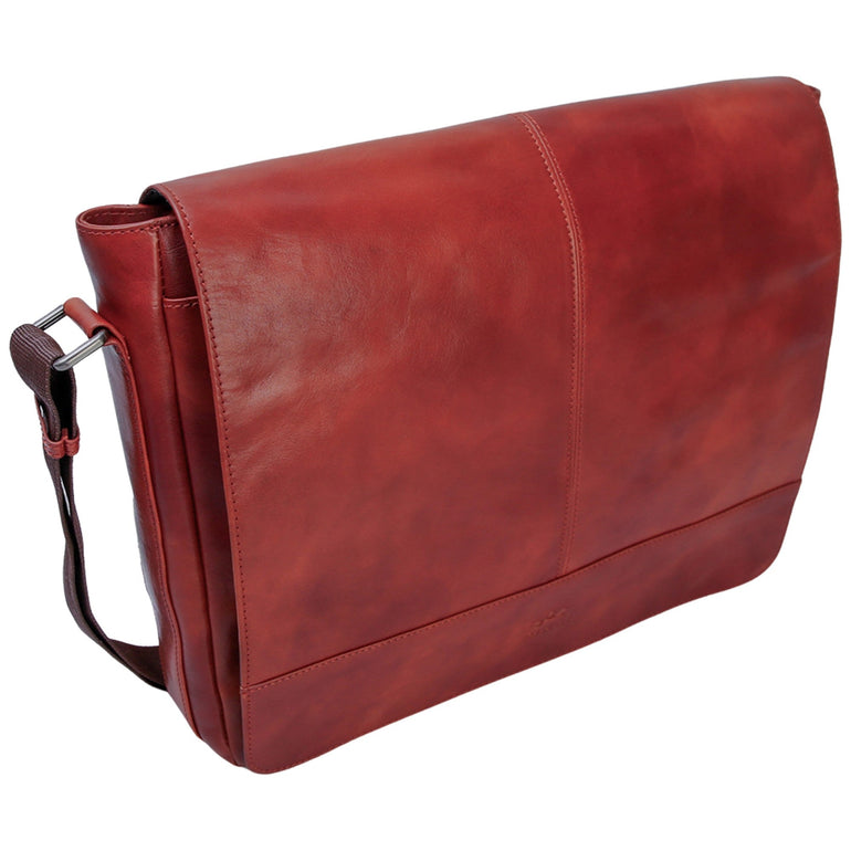 Mancini Pelle D’oro 15” Laptop / Tablet Messenger Bag