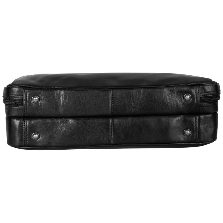 Mancini Pelle D’oro Double Compartment 15.6” Laptop and Tablet Briefcase