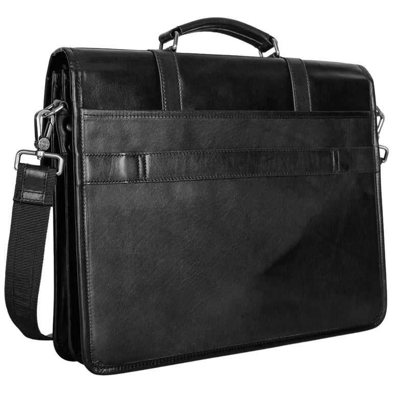 Mancini Pelle D’oro Double Compartment 15.6” Laptop / Tablet Briefcase
